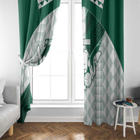 Hawaii Volleyball Window Curtain Shaka Aloha Hand
