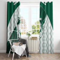 Hawaii Volleyball Window Curtain Shaka Aloha Hand