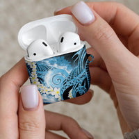 Piko Hawaiian AirPods Case Blue Galaxy Spiral Plumeria Tribal Patterns DT05 - Polynesian Pride