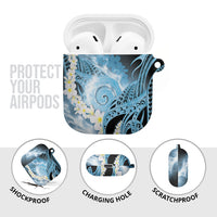 Piko Hawaiian AirPods Case Blue Galaxy Spiral Plumeria Tribal Patterns DT05 - Polynesian Pride