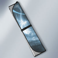 Piko Hawaiian Auto Sun Shade Blue Galaxy Spiral Plumeria Tribal Patterns DT05 - Polynesian Pride