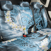 Piko Hawaiian Back Car Seat Cover Blue Galaxy Spiral Plumeria Tribal Patterns DT05 - Polynesian Pride