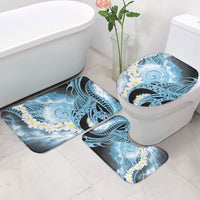 Piko Hawaiian Bathroom Set Blue Galaxy Spiral Plumeria Tribal Patterns DT05 - Polynesian Pride