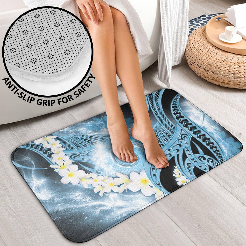 Piko Hawaiian Bathroom Set Blue Galaxy Spiral Plumeria Tribal Patterns DT05 - Polynesian Pride