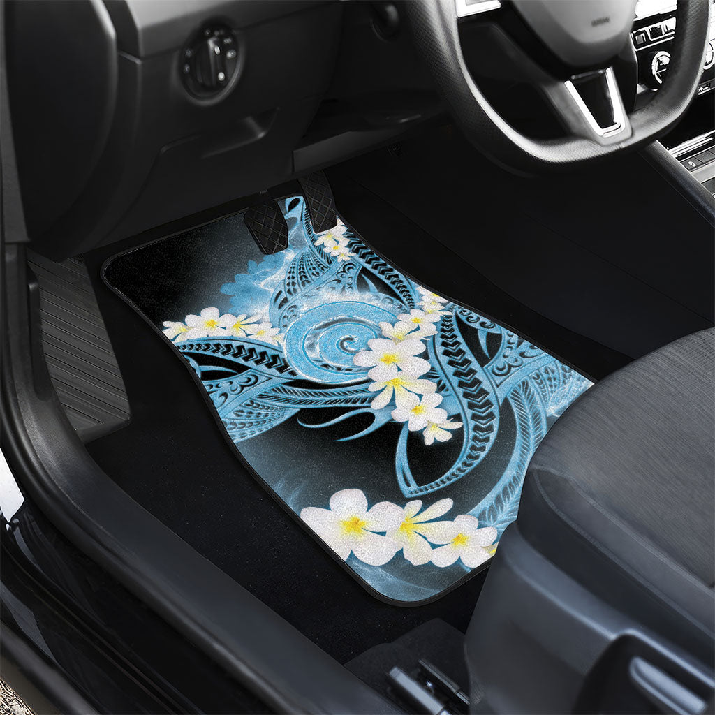 Piko Hawaiian Car Mats Blue Galaxy Spiral Plumeria Tribal Patterns DT05 - Polynesian Pride
