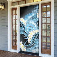 Piko Hawaiian Door Cover Blue Galaxy Spiral Plumeria Tribal Patterns DT05 - Polynesian Pride