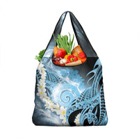 Piko Hawaiian Grocery Bag Blue Galaxy Spiral Plumeria Tribal Patterns DT05 1-pack One Size Blue - Polynesian Pride