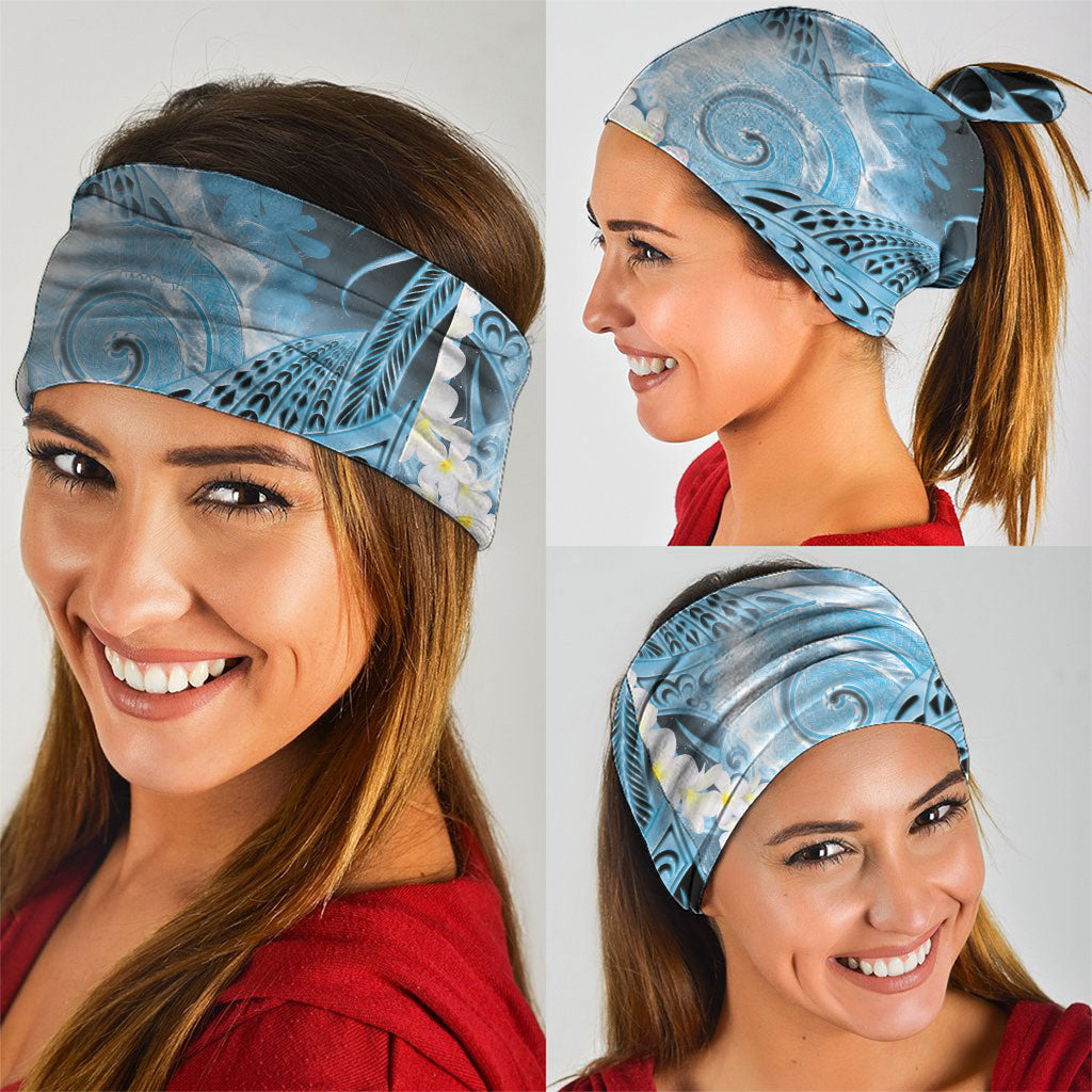 Piko Hawaiian Neck Gaiter Blue Galaxy Spiral Plumeria Tribal Patterns DT05 - Polynesian Pride