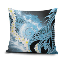 Piko Hawaiian Pillow Cover Blue Galaxy Spiral Plumeria Tribal Patterns DT05 Blue - Polynesian Pride