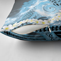Piko Hawaiian Pillow Cover Blue Galaxy Spiral Plumeria Tribal Patterns DT05 - Polynesian Pride
