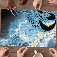Piko Hawaiian Puzzle Blue Galaxy Spiral Plumeria Tribal Patterns DT05 - Polynesian Pride