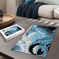 Piko Hawaiian Puzzle Blue Galaxy Spiral Plumeria Tribal Patterns DT05 - Polynesian Pride