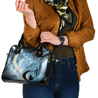 Piko Hawaiian Shoulder Handbag Blue Galaxy Spiral Plumeria Tribal Patterns DT05 - Polynesian Pride