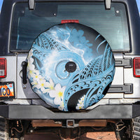 Piko Hawaiian Spare Tire Cover Blue Galaxy Spiral Plumeria Tribal Patterns DT05 Blue - Polynesian Pride