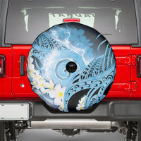 Piko Hawaiian Spare Tire Cover Blue Galaxy Spiral Plumeria Tribal Patterns DT05 - Polynesian Pride