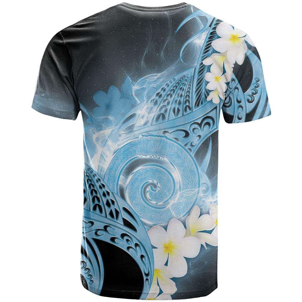 Piko Hawaiian T Shirt Blue Galaxy Spiral Plumeria Tribal Patterns DT05 - Polynesian Pride
