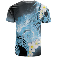 Piko Hawaiian T Shirt Blue Galaxy Spiral Plumeria Tribal Patterns DT05 - Polynesian Pride