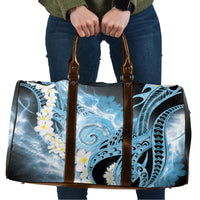 Piko Hawaiian Travel Bag Blue Galaxy Spiral Plumeria Tribal Patterns DT05 Blue - Polynesian Pride