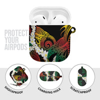 Piko Hawaiian AirPods Case Gradient Spiral Plumeria Tribal Patterns DT05 - Polynesian Pride