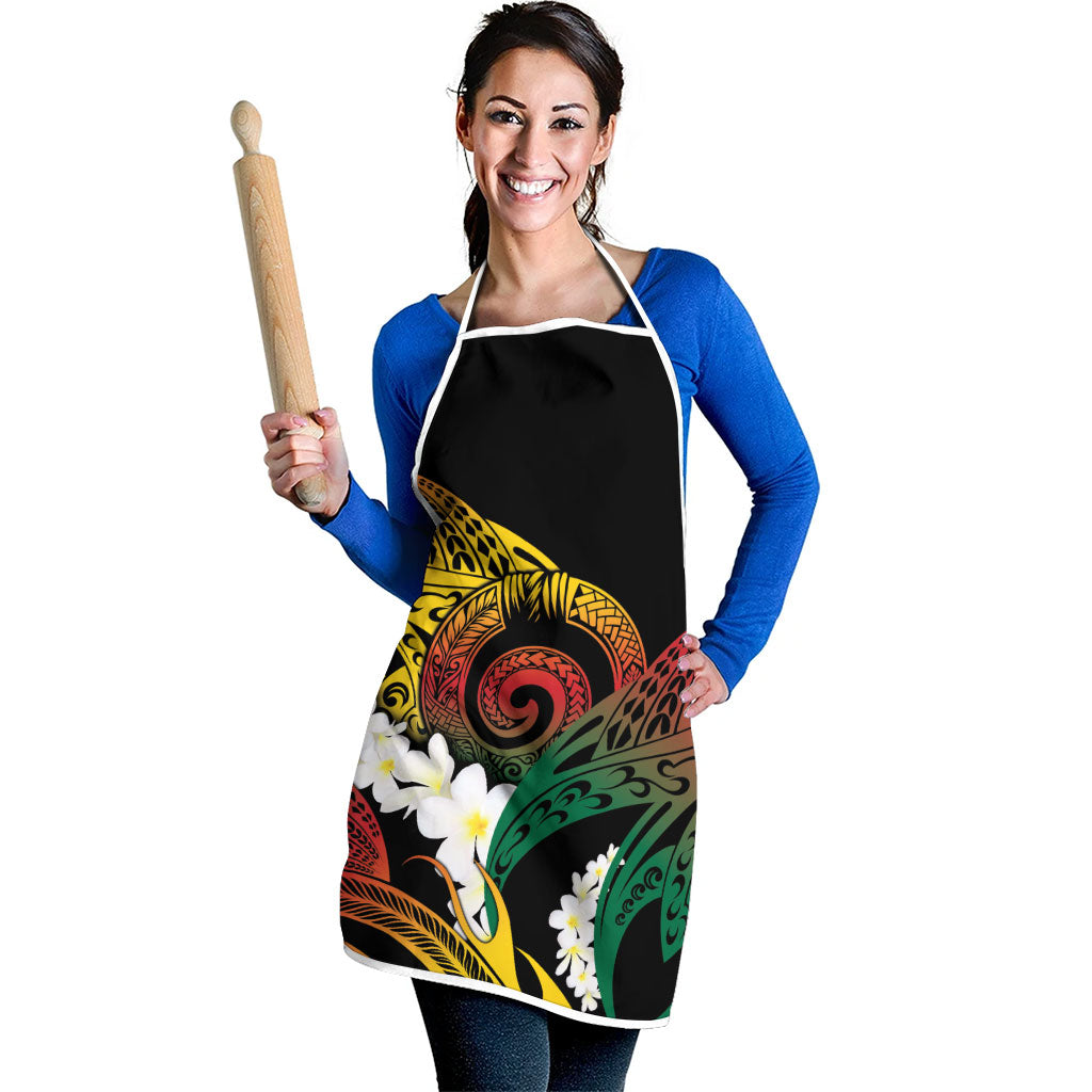 Piko Hawaiian Apron Gradient Spiral Plumeria Tribal Patterns DT05 - Polynesian Pride
