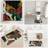 Piko Hawaiian Bathroom Set Gradient Spiral Plumeria Tribal Patterns DT05 - Polynesian Pride