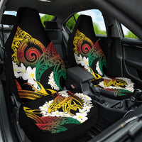 Piko Hawaiian Car Seat Cover Gradient Spiral Plumeria Tribal Patterns DT05 One Size Multicolor - Polynesian Pride