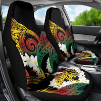 Piko Hawaiian Car Seat Cover Gradient Spiral Plumeria Tribal Patterns DT05 - Polynesian Pride