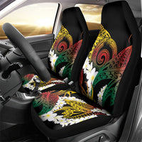 Piko Hawaiian Car Seat Cover Gradient Spiral Plumeria Tribal Patterns DT05 - Polynesian Pride