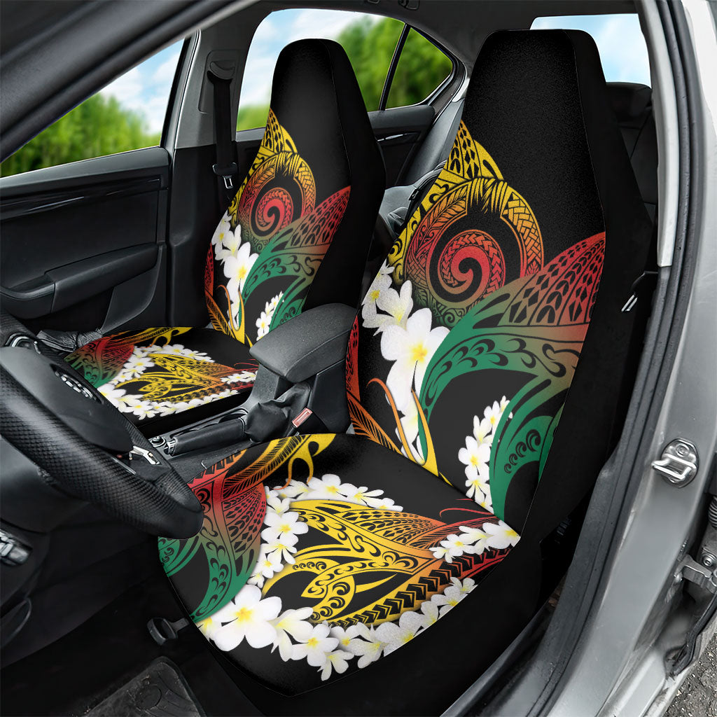 Piko Hawaiian Car Seat Cover Gradient Spiral Plumeria Tribal Patterns DT05 - Polynesian Pride