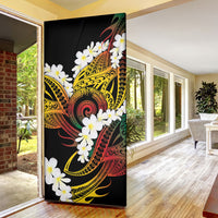 Piko Hawaiian Door Cover Gradient Spiral Plumeria Tribal Patterns DT05 - Polynesian Pride