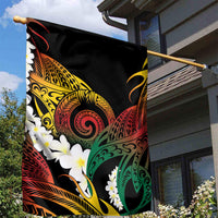 Piko Hawaiian Garden Flag Gradient Spiral Plumeria Tribal Patterns DT05 - Polynesian Pride