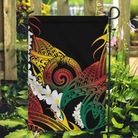 Piko Hawaiian Garden Flag Gradient Spiral Plumeria Tribal Patterns DT05 Garden Flag Multicolor - Polynesian Pride