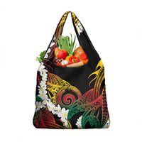 Piko Hawaiian Grocery Bag Gradient Spiral Plumeria Tribal Patterns DT05 1-pack One Size Multicolor - Polynesian Pride