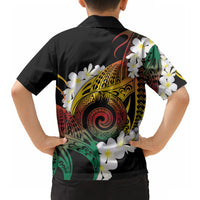 Piko Hawaiian Hawaiian Shirt Gradient Spiral Plumeria Tribal Patterns DT05 - Polynesian Pride