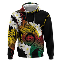 Piko Hawaiian Hoodie Gradient Spiral Plumeria Tribal Patterns DT05 Pullover Hoodie Multicolor - Polynesian Pride