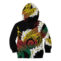 Piko Hawaiian Kid Hoodie Gradient Spiral Plumeria Tribal Patterns DT05 - Polynesian Pride