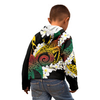 Piko Hawaiian Kid Hoodie Gradient Spiral Plumeria Tribal Patterns DT05 - Polynesian Pride