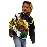 Piko Hawaiian Kid Hoodie Gradient Spiral Plumeria Tribal Patterns DT05 - Polynesian Pride