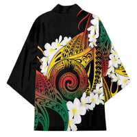 Piko Hawaiian Kimono Gradient Spiral Plumeria Tribal Patterns DT05 - Polynesian Pride