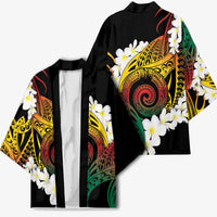 Piko Hawaiian Kimono Gradient Spiral Plumeria Tribal Patterns DT05 - Polynesian Pride