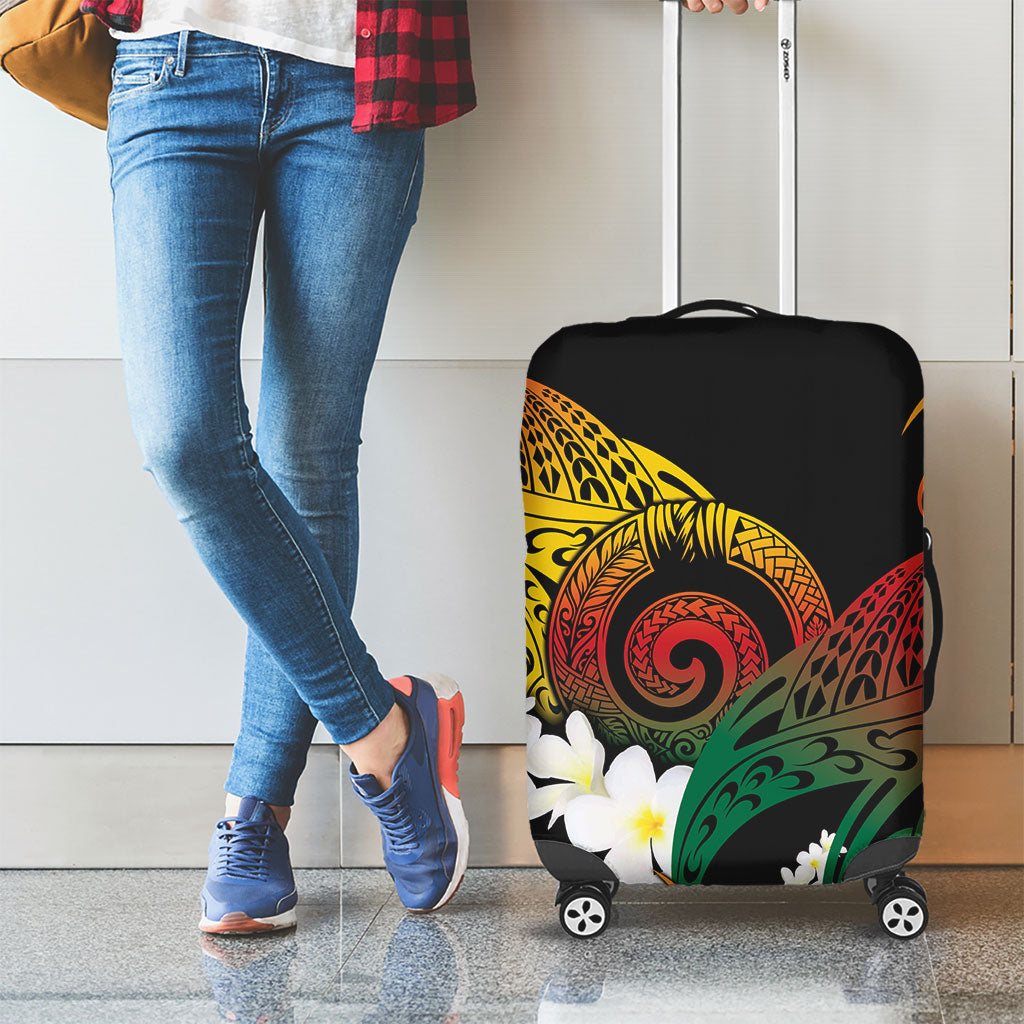 Piko Hawaiian Luggage Cover Gradient Spiral Plumeria Tribal Patterns DT05 - Polynesian Pride