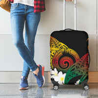 Piko Hawaiian Luggage Cover Gradient Spiral Plumeria Tribal Patterns DT05 - Polynesian Pride