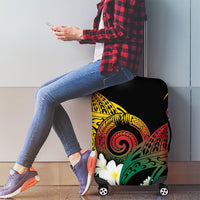 Piko Hawaiian Luggage Cover Gradient Spiral Plumeria Tribal Patterns DT05 - Polynesian Pride