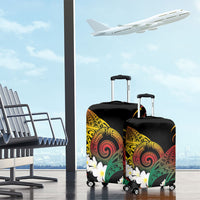 Piko Hawaiian Luggage Cover Gradient Spiral Plumeria Tribal Patterns DT05 - Polynesian Pride