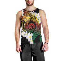 Piko Hawaiian Men Tank Top Gradient Spiral Plumeria Tribal Patterns DT05 - Polynesian Pride