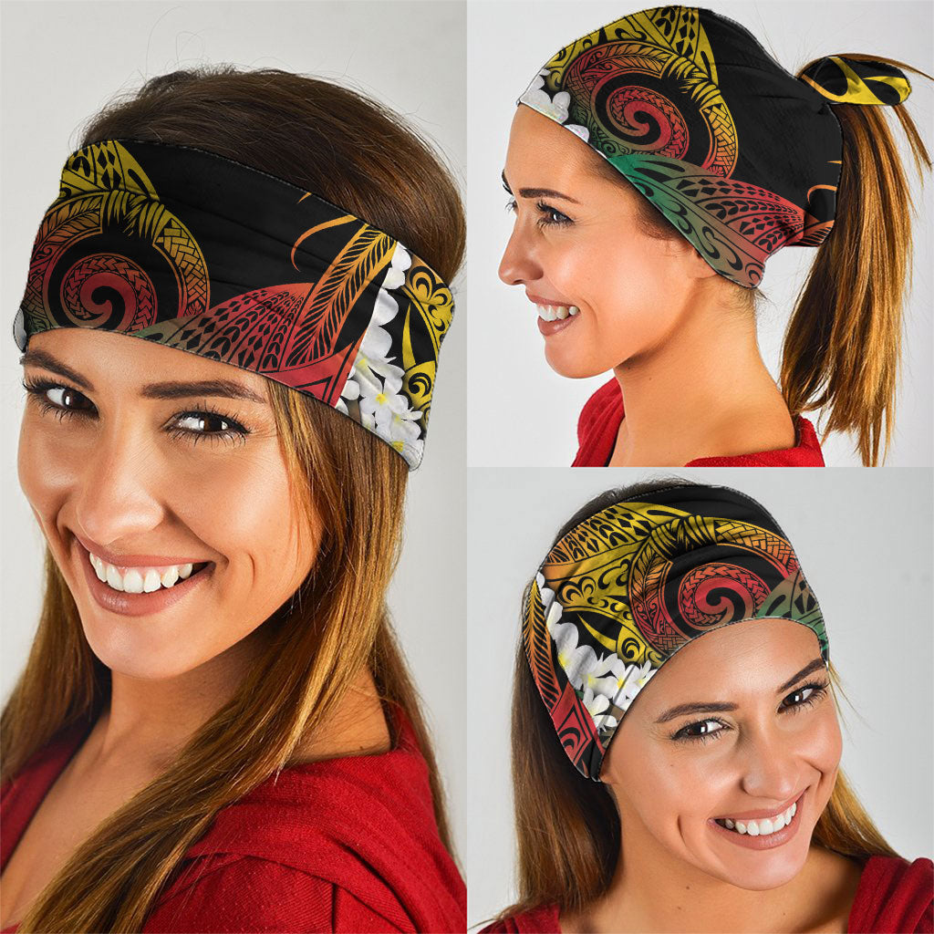 Piko Hawaiian Neck Gaiter Gradient Spiral Plumeria Tribal Patterns DT05 - Polynesian Pride