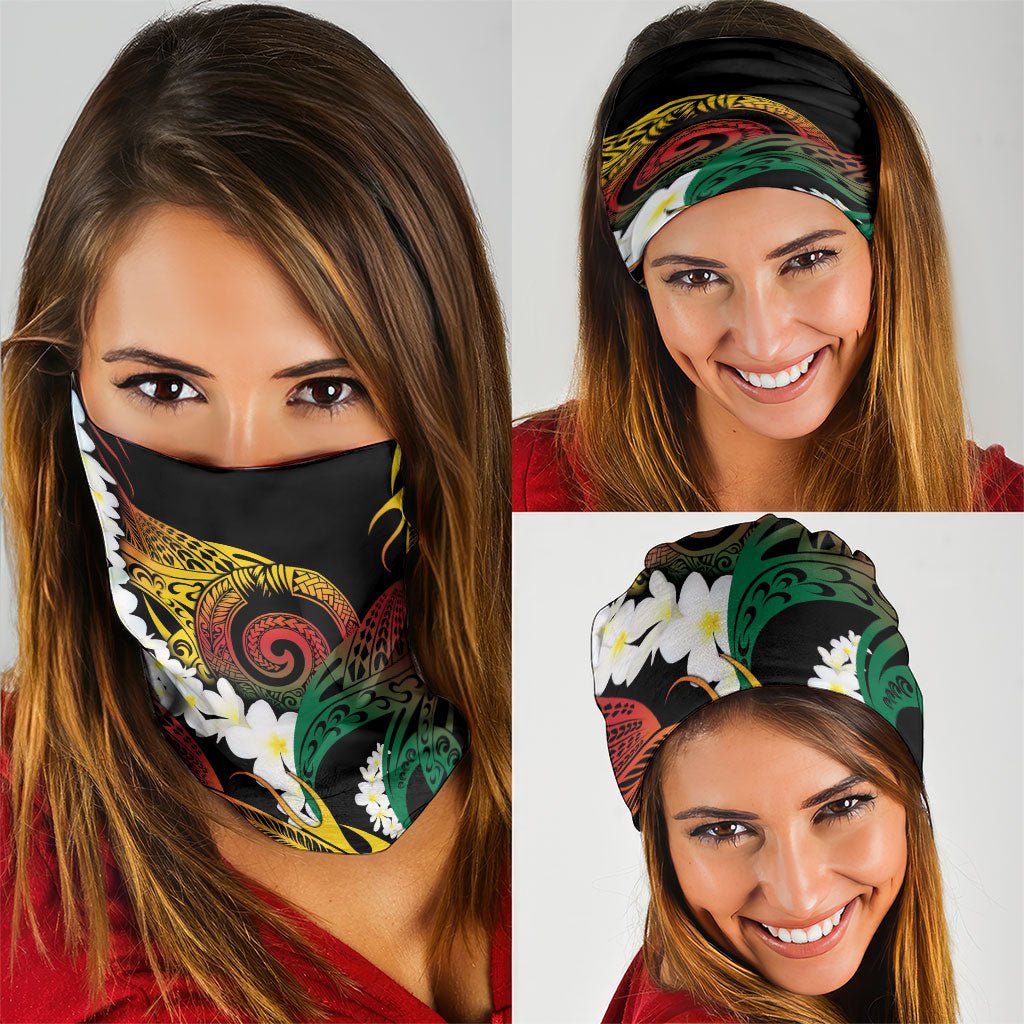 Piko Hawaiian Neck Gaiter Gradient Spiral Plumeria Tribal Patterns DT05 - Polynesian Pride