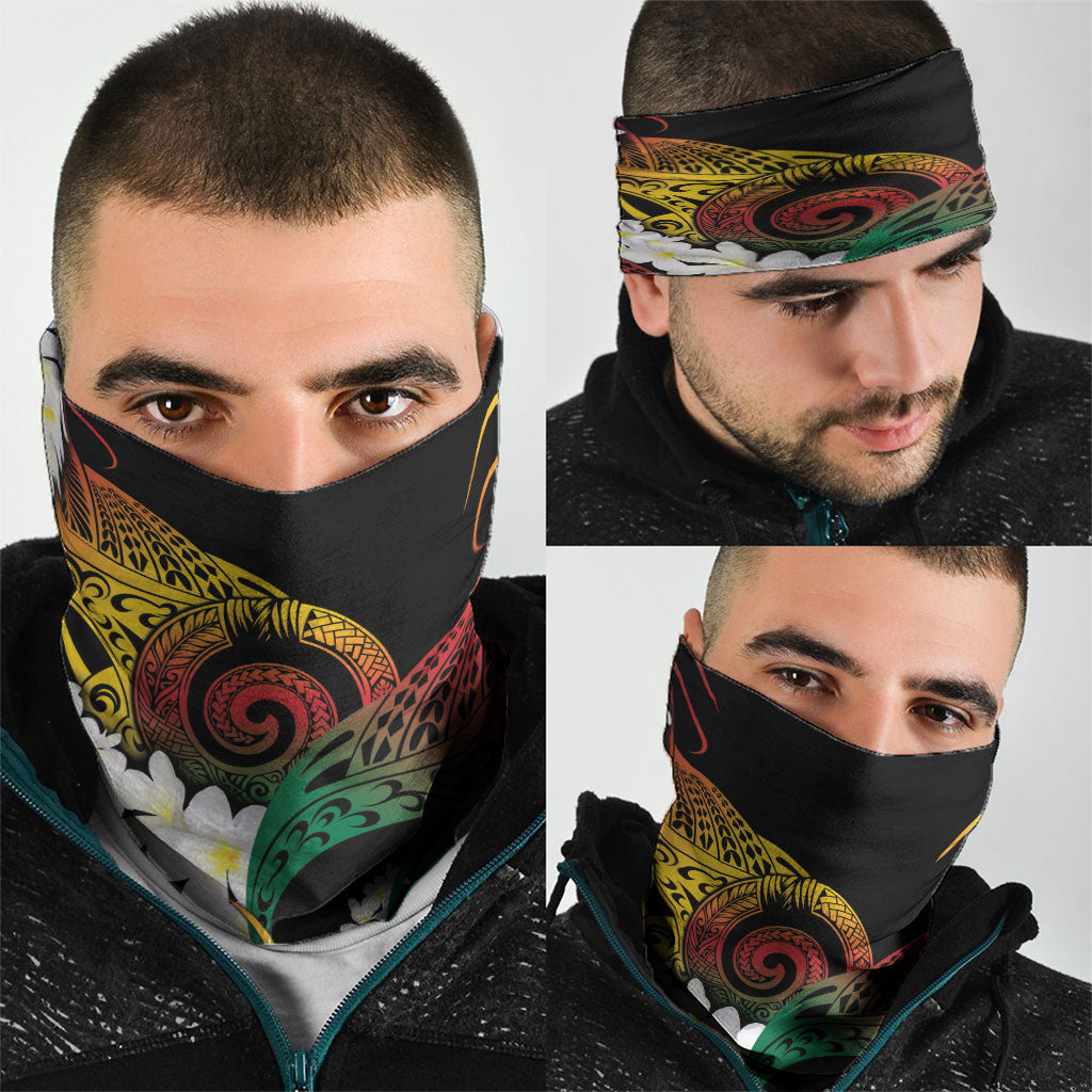 Piko Hawaiian Neck Gaiter Gradient Spiral Plumeria Tribal Patterns DT05 - Polynesian Pride