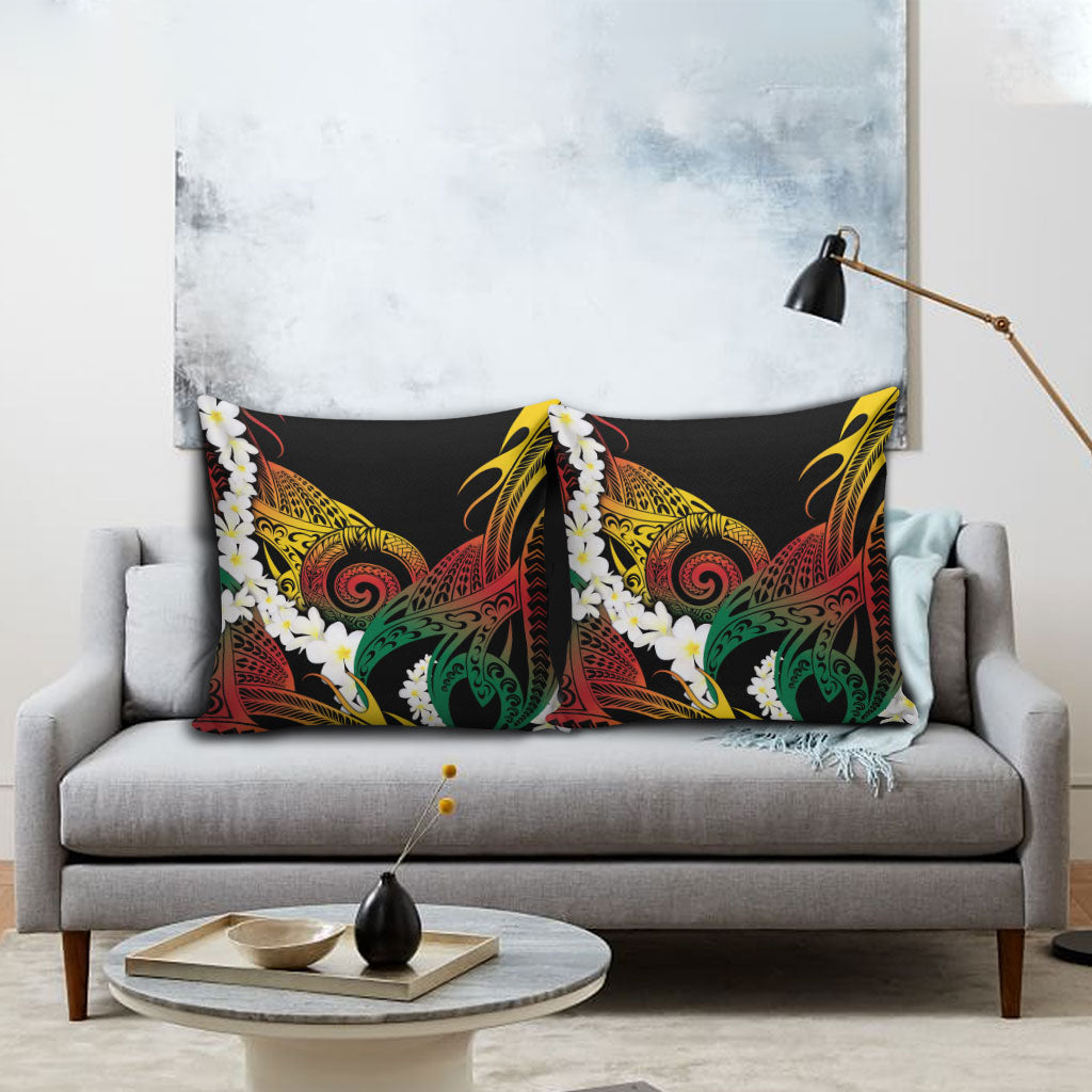 Piko Hawaiian Pillow Cover Gradient Spiral Plumeria Tribal Patterns DT05 - Polynesian Pride