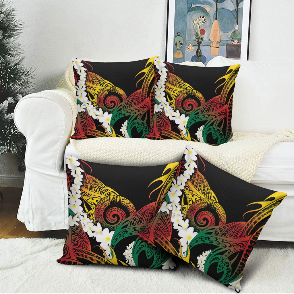 Piko Hawaiian Pillow Cover Gradient Spiral Plumeria Tribal Patterns DT05 - Polynesian Pride